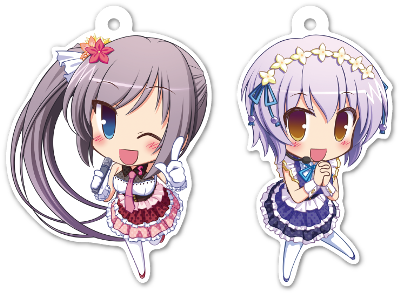 4.菜摘と千莉のアクリルキーホルダー!
